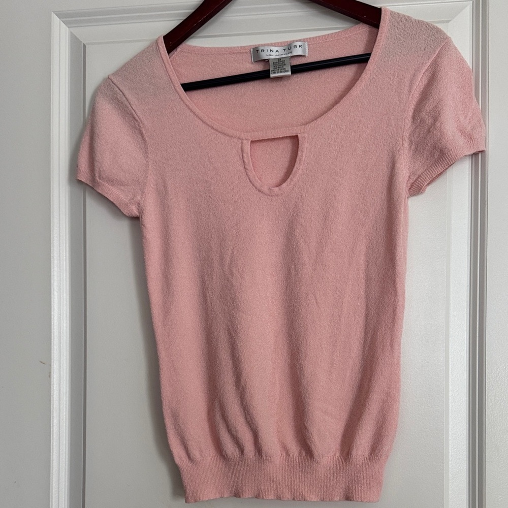 Trina Turk Light Pink Pullover Top